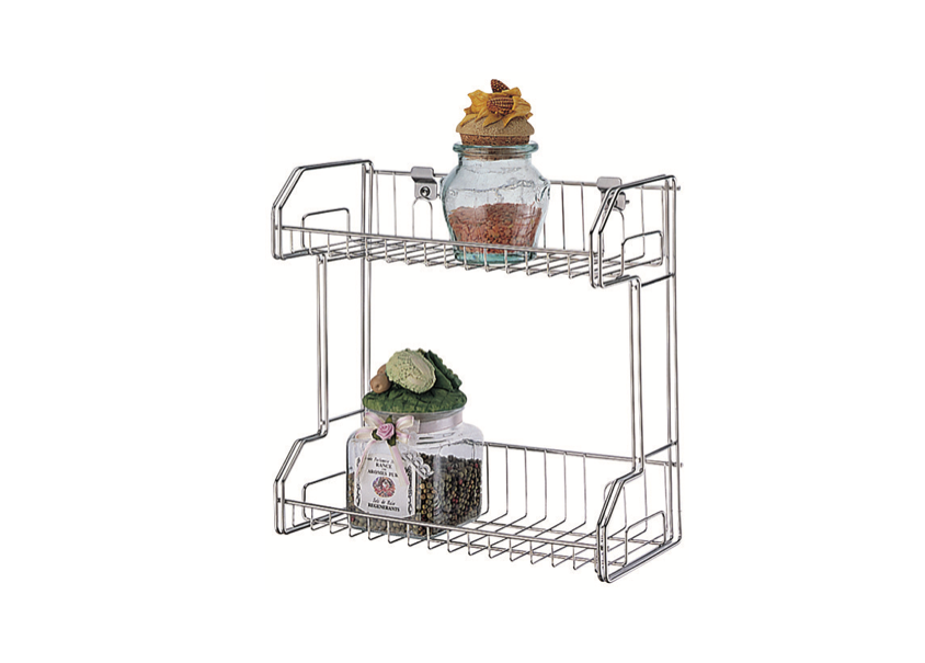 CS3117A Hang on wall 2 Tier Spice rack